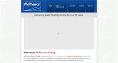 Desktop Screenshot of mcphersonbinding.com.au